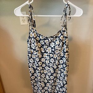 Small blue & white floral dress